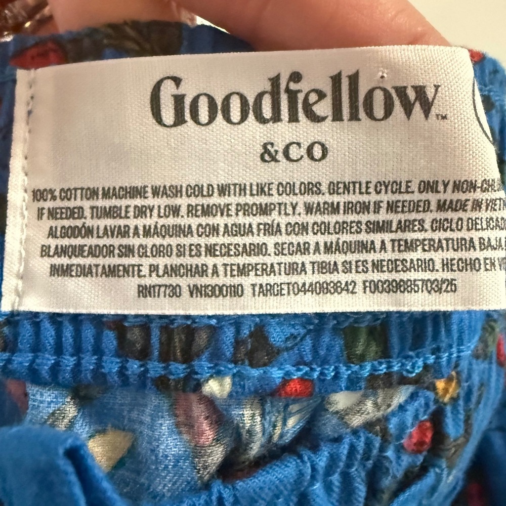 Goodfellow & Co Men's Flannel Pajama Pants Blue Christmas Lights XL New With Tag - Picture 6 of 9